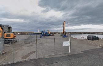 Dumper truck driven into fence in attempted theft at Moray construction yard
