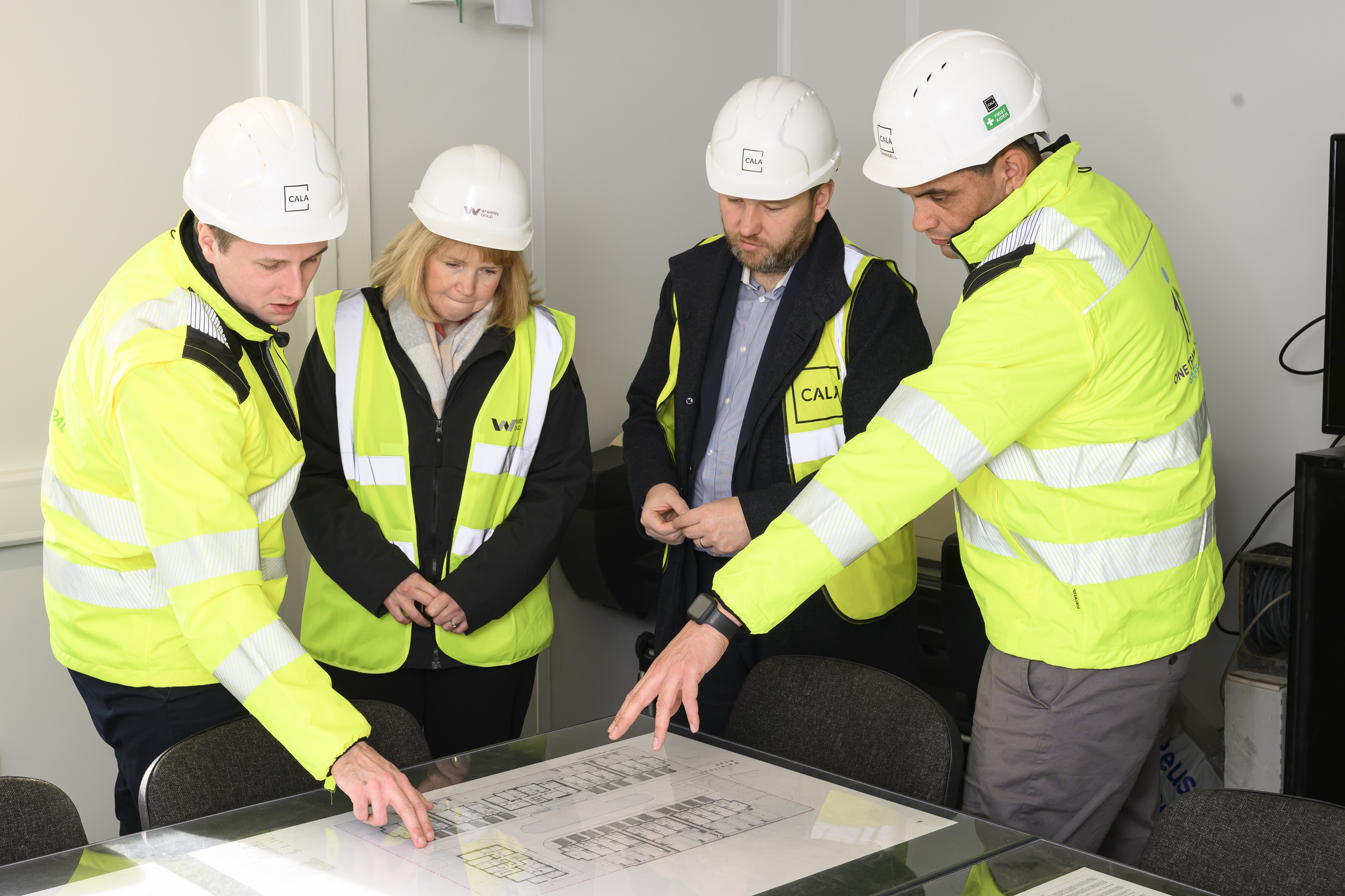 Edinburgh South MP Ian Murray visited the building site