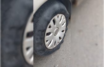 Bulging tyre ‘one of the worst’ police have seen as Renfrewshire driver fined