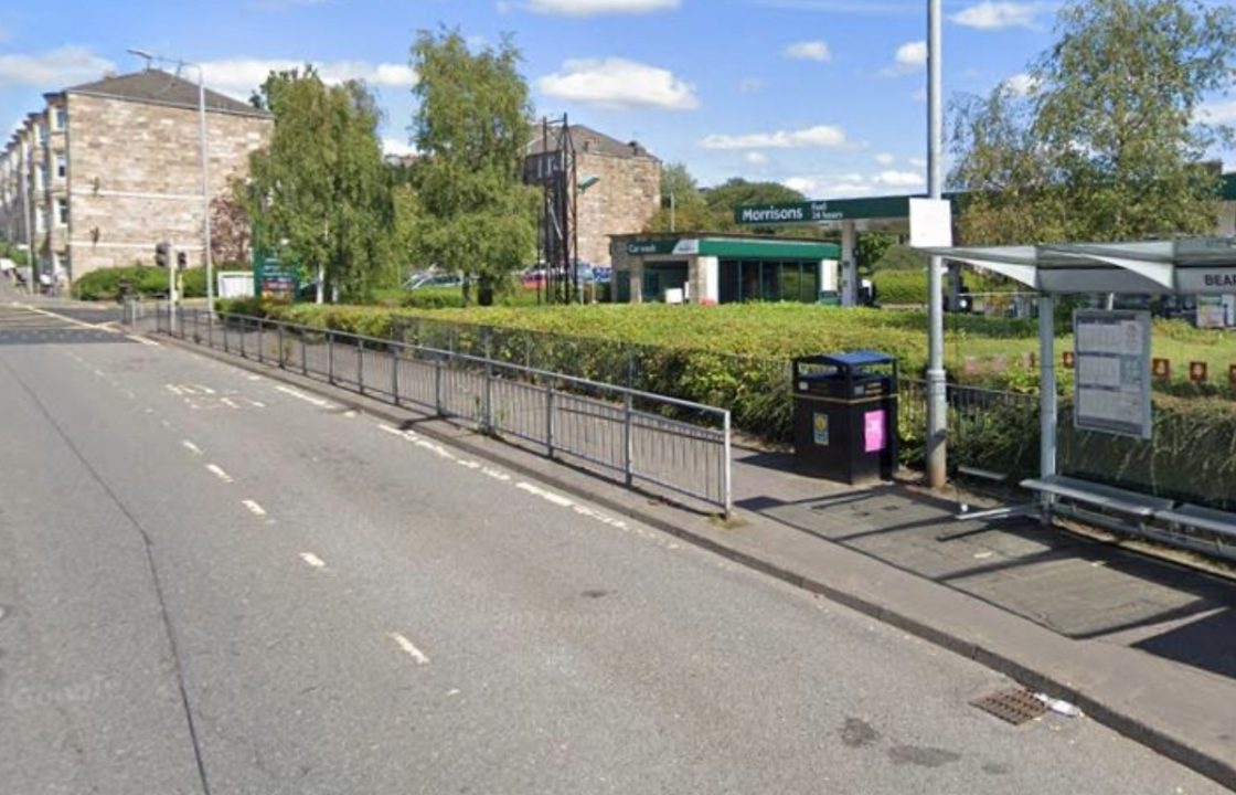 Woman left in hospital after being struck by car outside shop in Glasgow