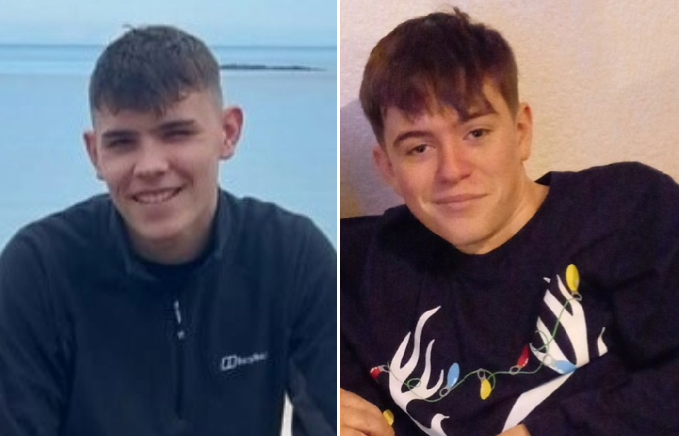 Kyle Marshall, 19, (left) and Jayden McConnell, 17, (right) were killed in a crash between a Vauxhall Corsa and an HGV on the A91 at around 3.50pm on Sunday, March 17, 2024.