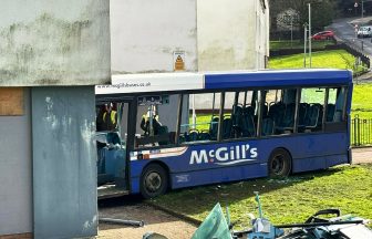 Five in hospital after bus crashes into high-rise block of flats in Paisley