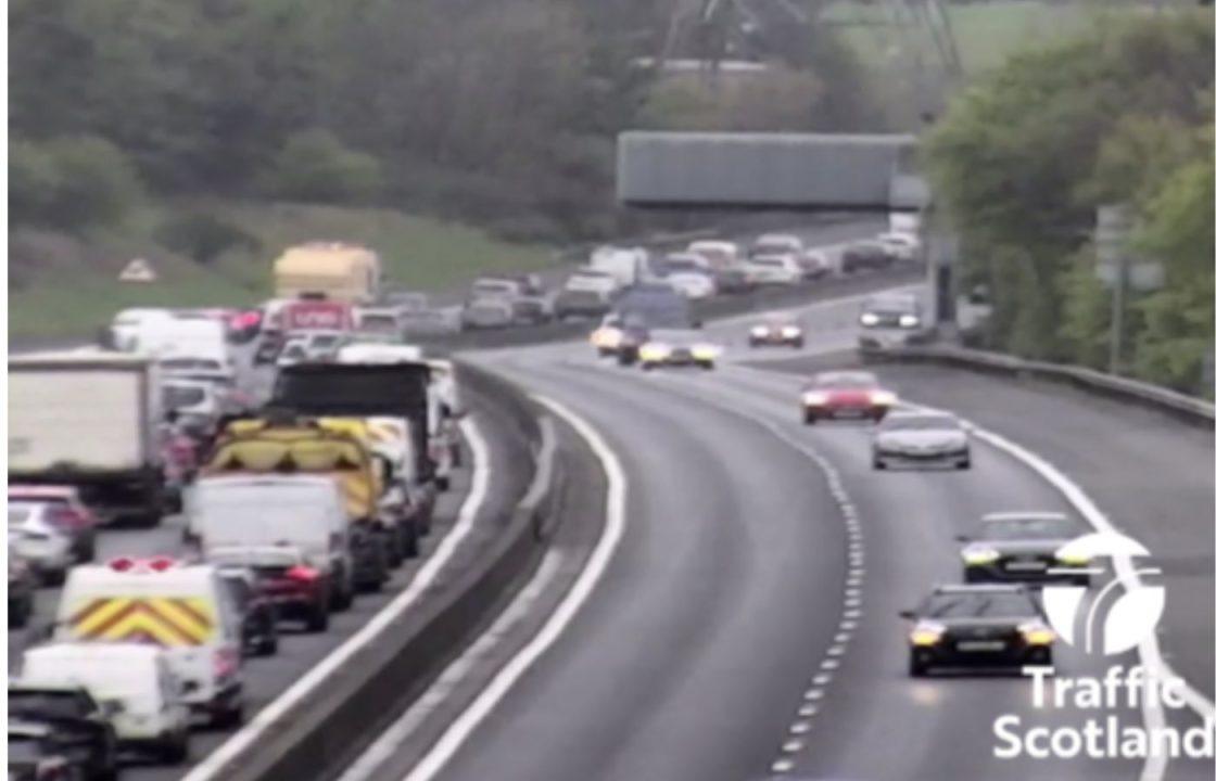 Rush hour disruption on A720 after crash and breakdown