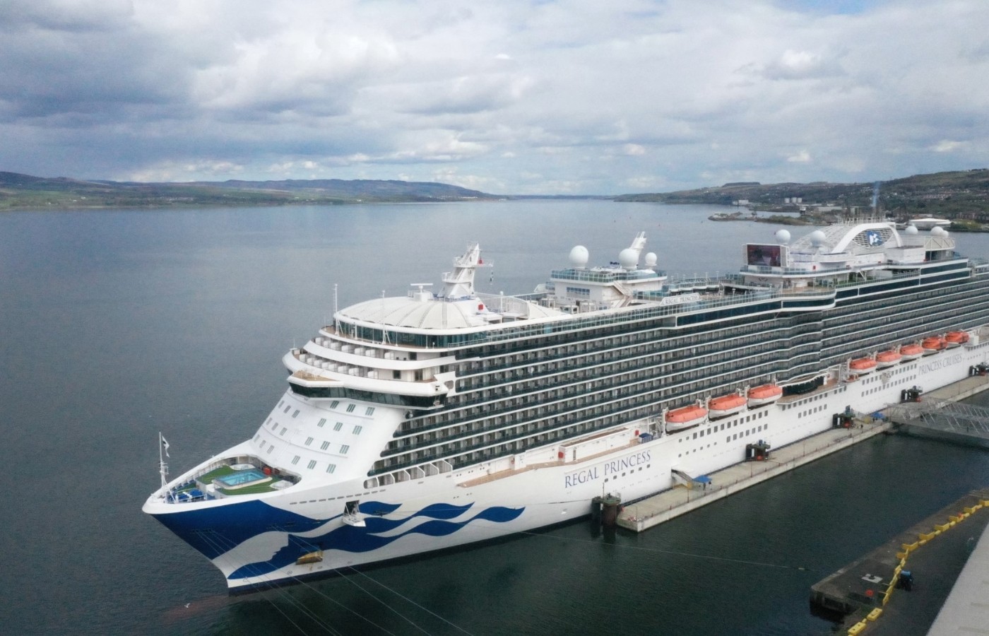 The port welcomed the Regal Princess ship on Friday, capable of carrying over 3000 passengers.