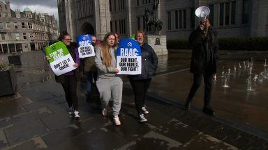 Protest as hundreds to be rehomed due to RAAC crumbling concrete crisis in Aberdeen