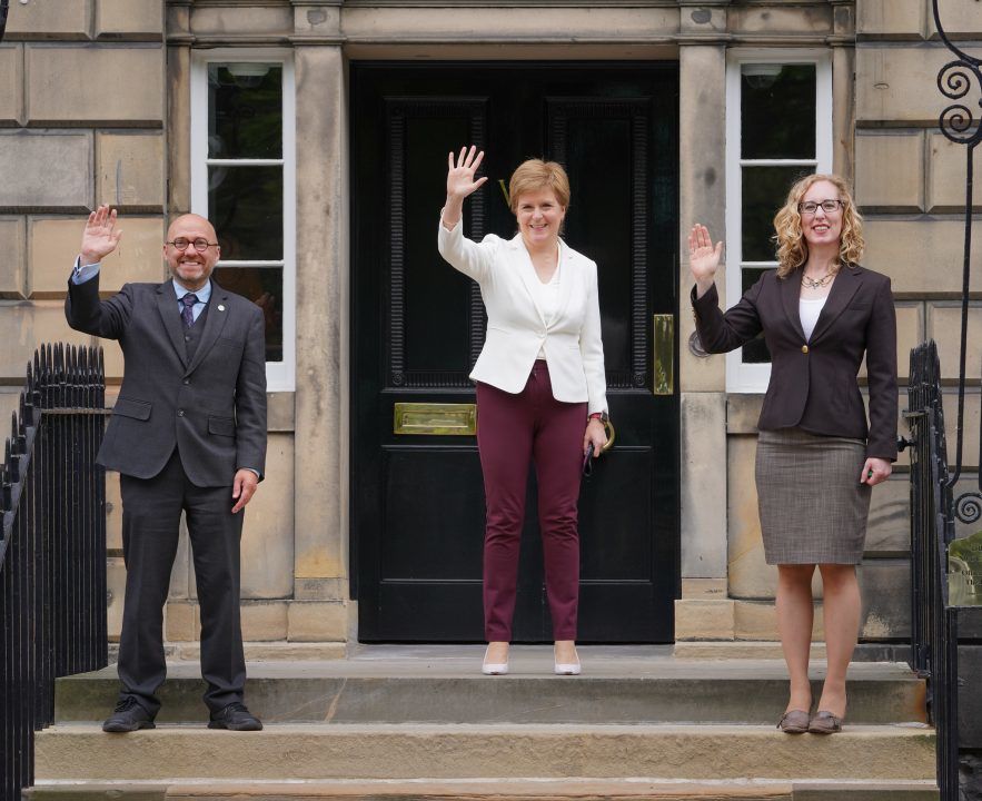 The deal saw Patrick Harvie and Lorna Slater become ministers in Nicola Sturgeon's Government.