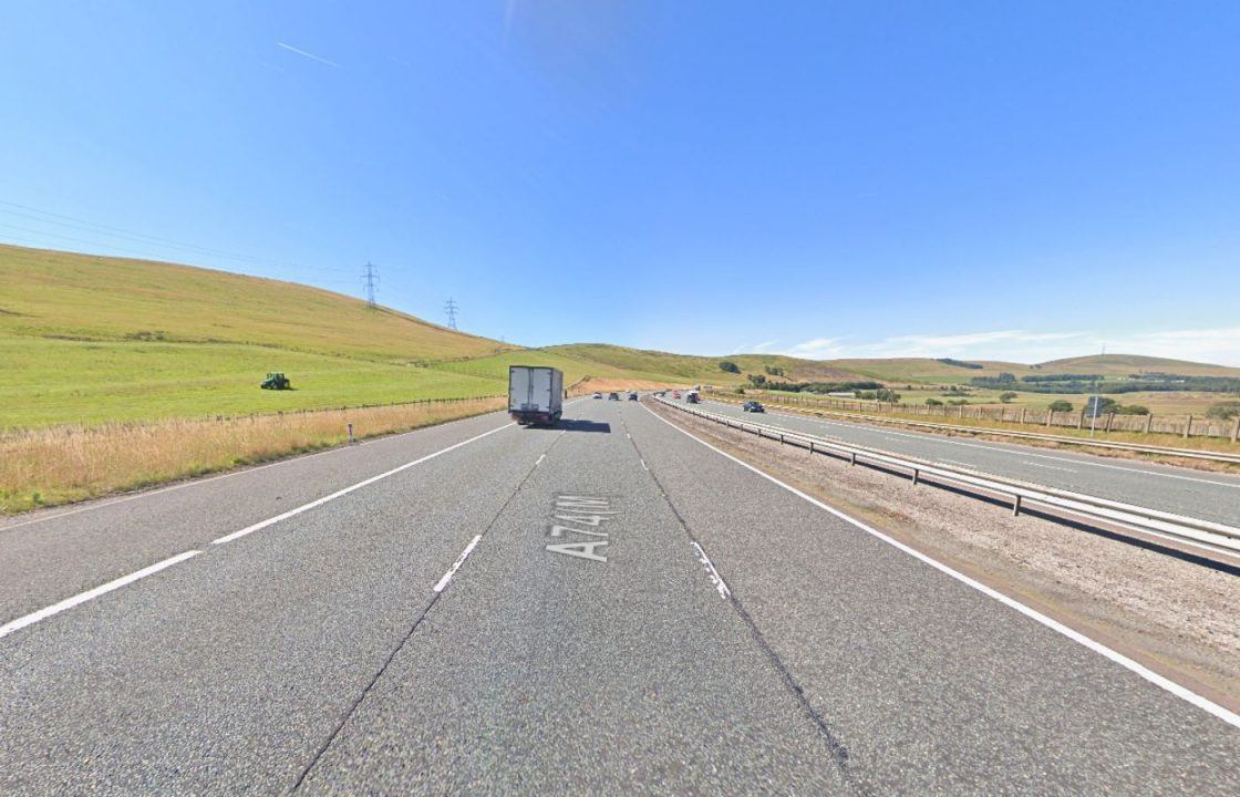 Two-car crash causes rush-hour closures on M74