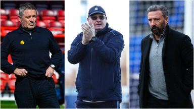 Tony Docherty, John McGlynn and Derek McInnes nominated for Manager of the Year