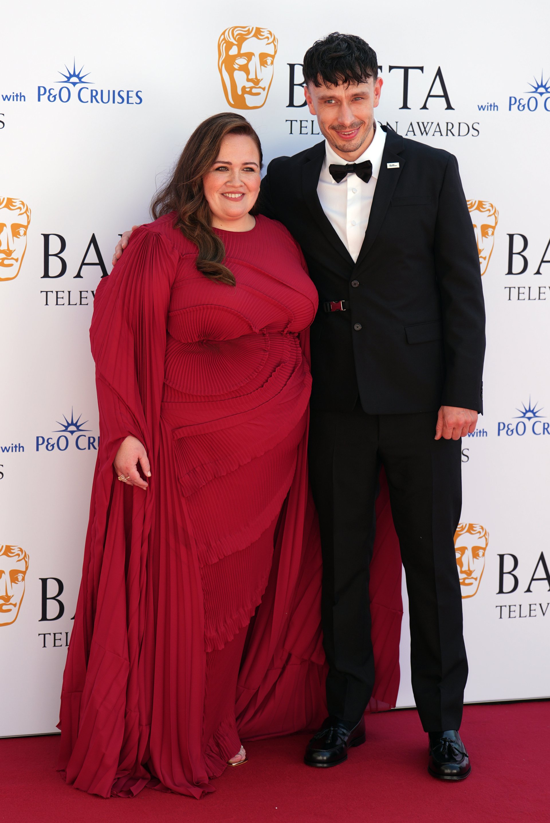 Jessica Gunning and Richard Gadd attending the BAFTA TV Awards 2024.