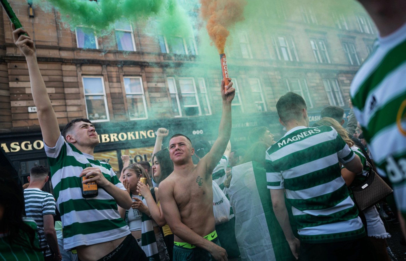 Glasgow city council said bus stands and traffic signals were damaged.