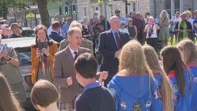 Duke and Duchess of Edinburgh on Royal visit to Grantown