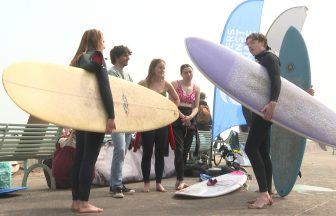 Protestors take to sea demanding end to sewage pollution across Scotland with Surfers Against Sewage