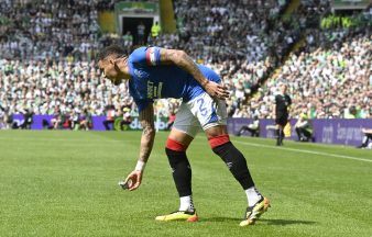 Police Scotland probe after cannabis grinder thrown at Rangers captain during Celtic match at Glasgow Parkhead