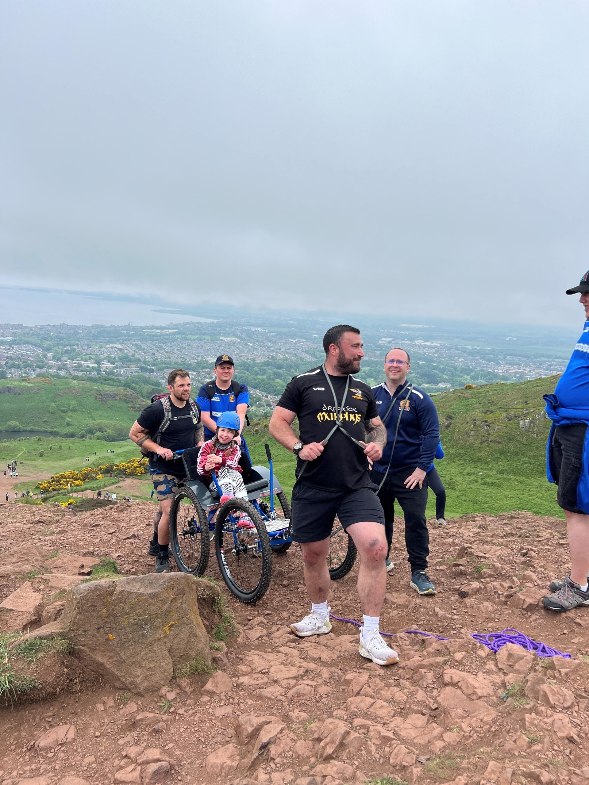 Oona Dooks on her way up Arthur’s Seat in Edinburgh.