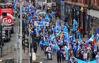Hundreds march in Glasgow in pro-independence rally