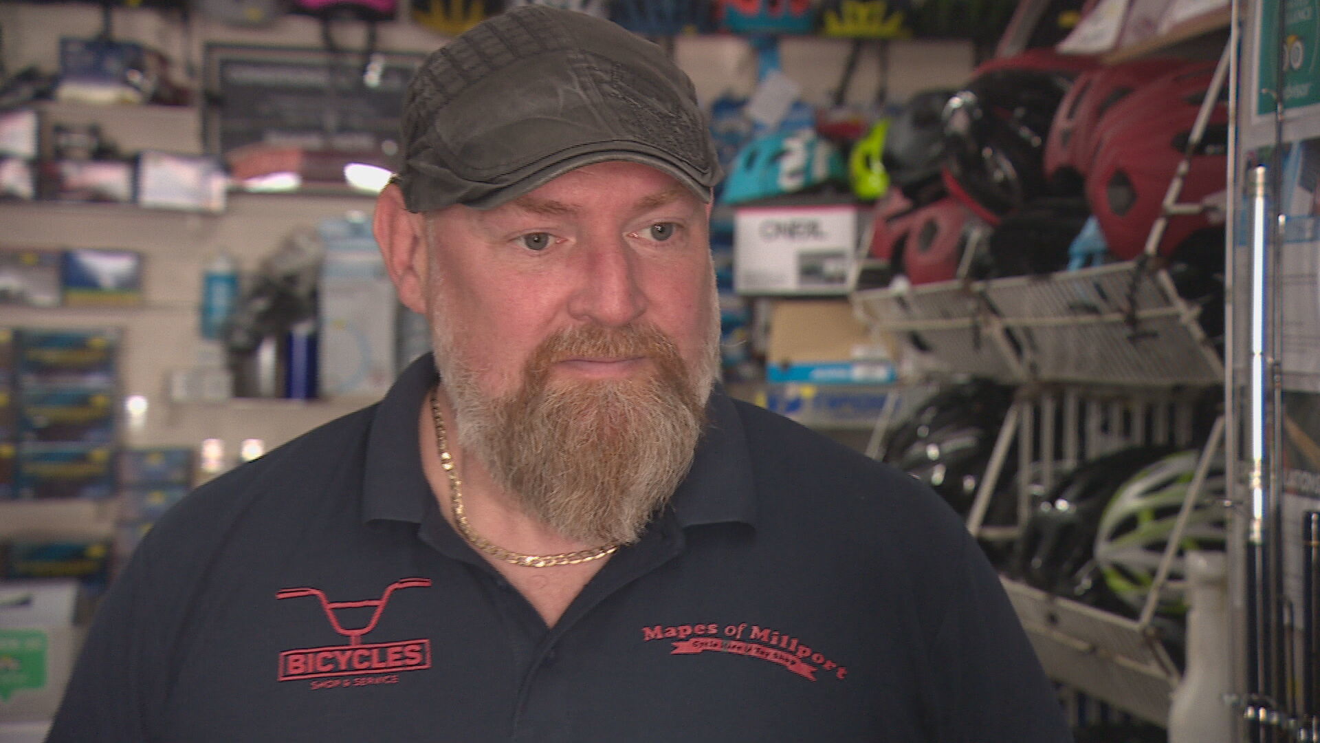 Scott Ferris, owner of bike shop Mapes of Millport