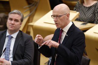 John Swinney facing inaugural First Minister’s Questions at Scottish Parliament