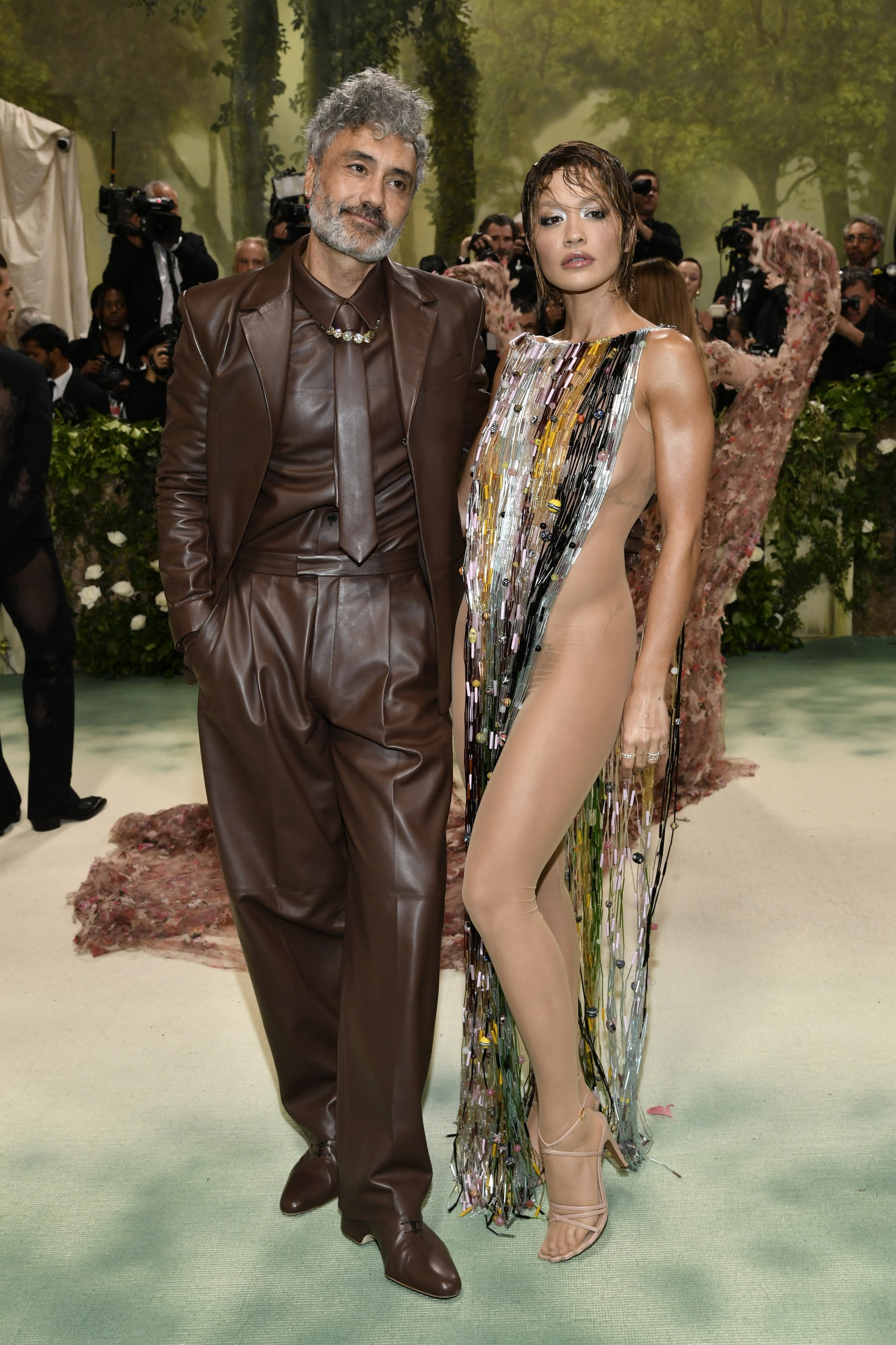 Taika Waititi, left, and Rita Ora attend The Metropolitan Museum of Art’s Costume Institute benefit gala (Evan Agostini/Invision/AP).