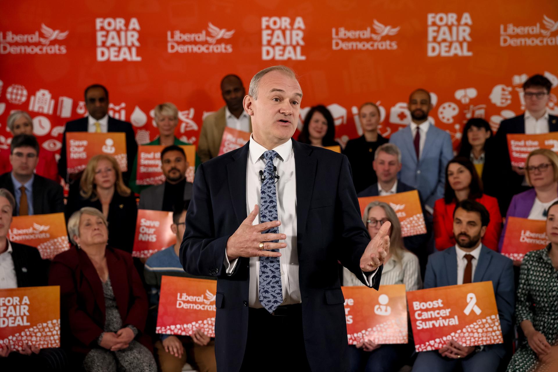 Liberal Democrat leader Ed Davey wants to overtake the SNP as the third largest party in the House of Commons.