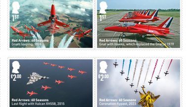 New stamps to mark 60th display season of the Red Arrows