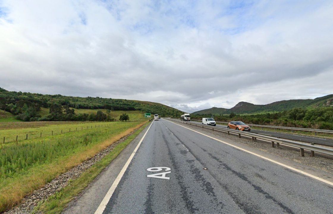 Parts of A9 closed after crash between car and recovery vehicle