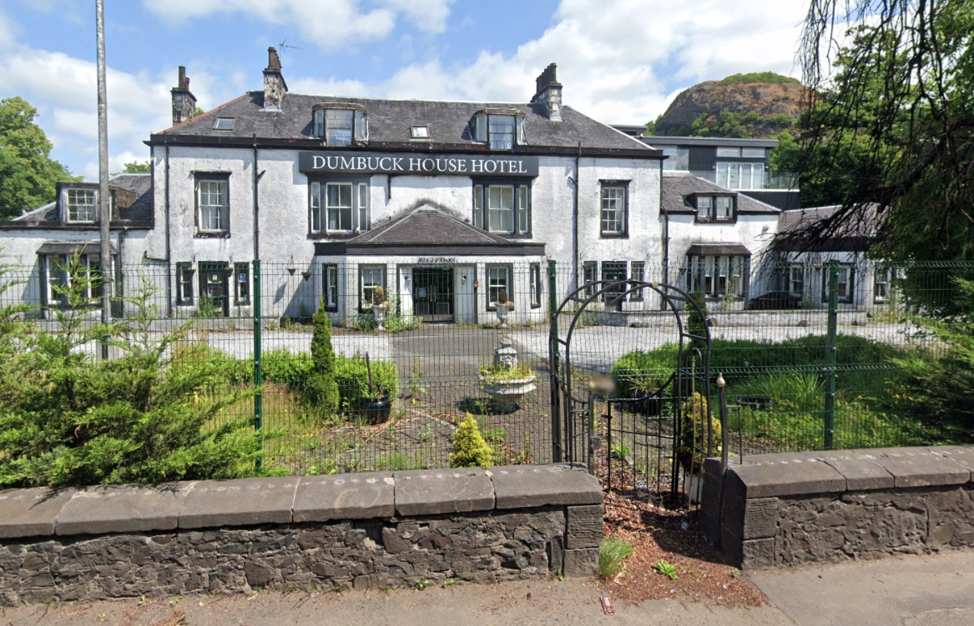 Dumbuck House Hotel prior to the blaze