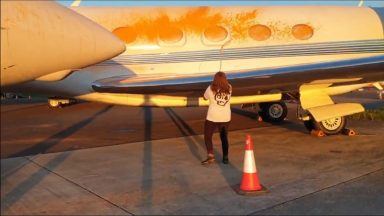 Scottish woman to appear in court after private jets sprayed with orange paint at Stansted airport