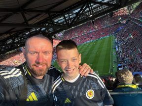 Edinburgh dad who went viral after taking son out of school to watch Scotland at Euros ‘confident of win’