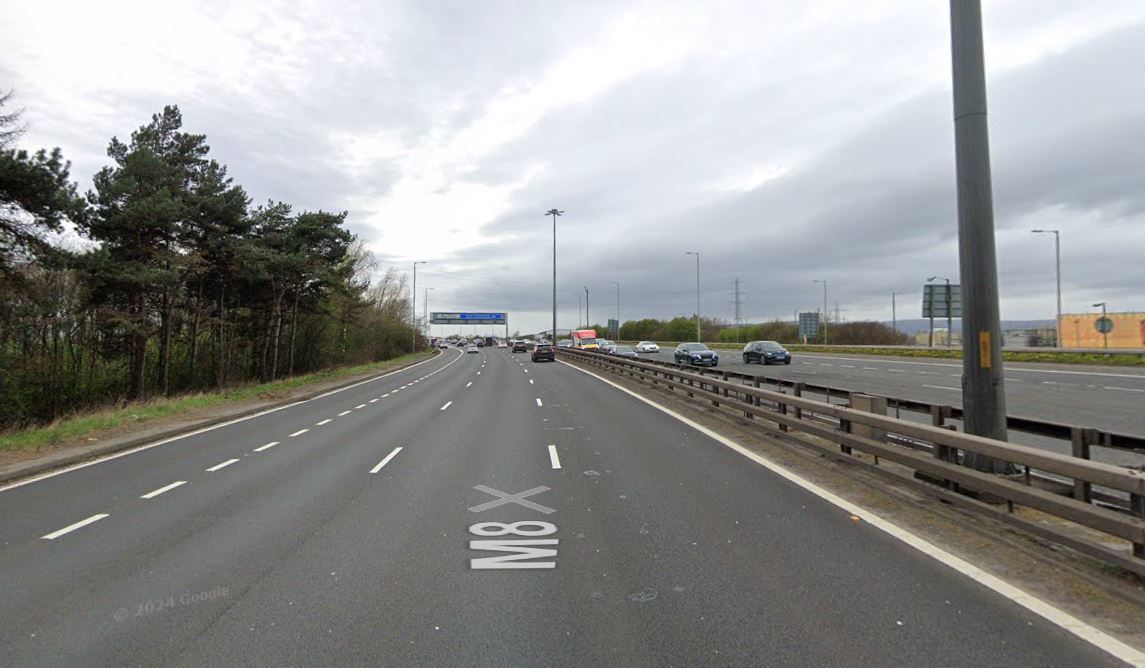 Motorists facing lengthy delays after multi-vehicle crash on busy M8 in Glasgow