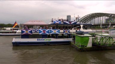 Tartan Army becomes Tartan Navy as Scotland fans sing in the rain at Euro 2024