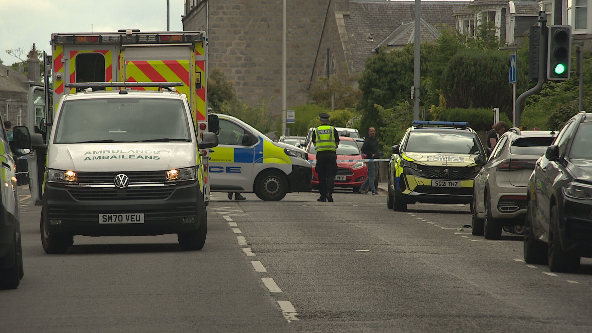 Wallfield Crescent has been closed off while enquires take place. 