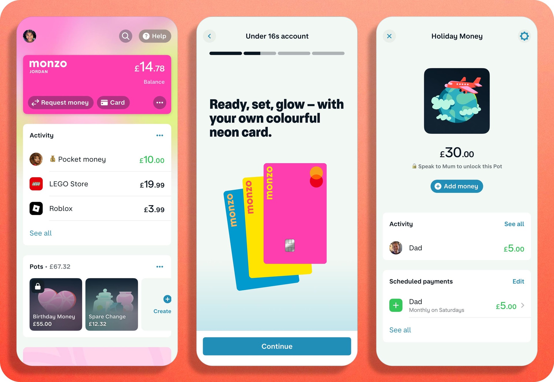 Monzo’s new children’s account will have options for youngsters to choose their own card.