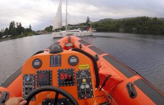 Loch Ness lifeboat rescues German yacht which lost power and almost ran aground