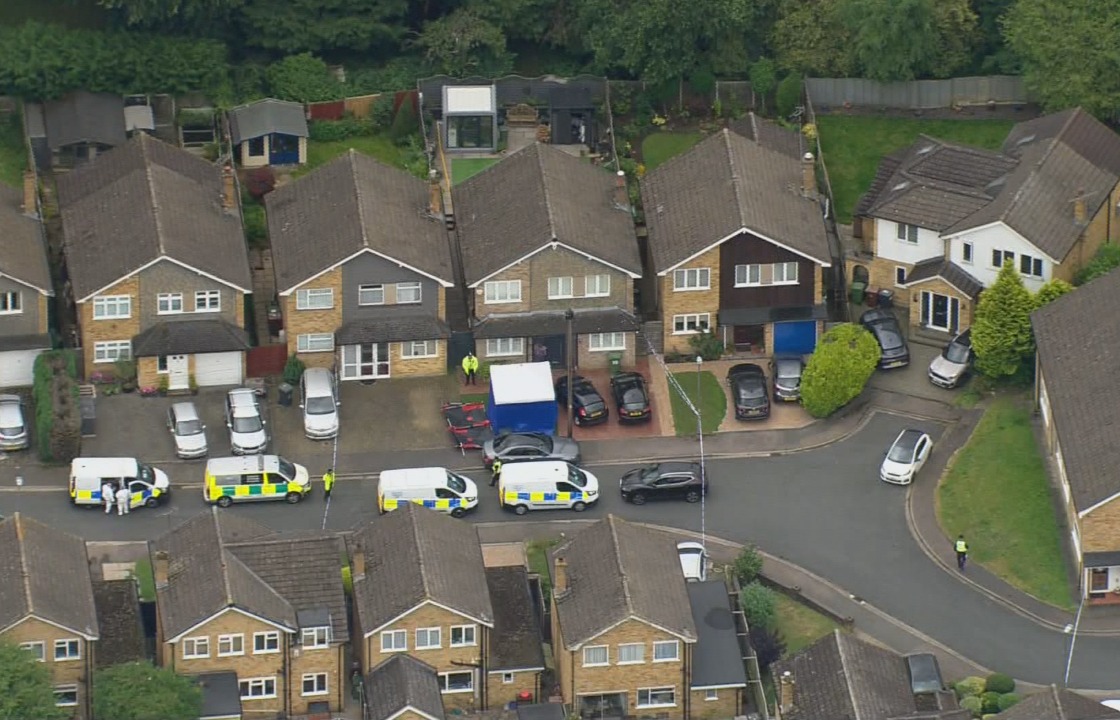 Screams were heard from a house in a quiet cul de sac where three women died before “absolute chaos” broke out as armed police looking for their killer put the road in lockdown, a neighbour has said.