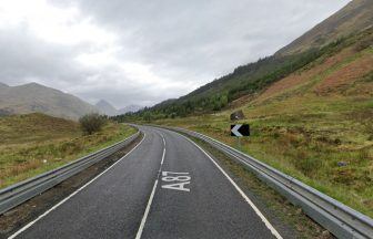 Six taken to hospital after two-car crash closes A87 for six hours