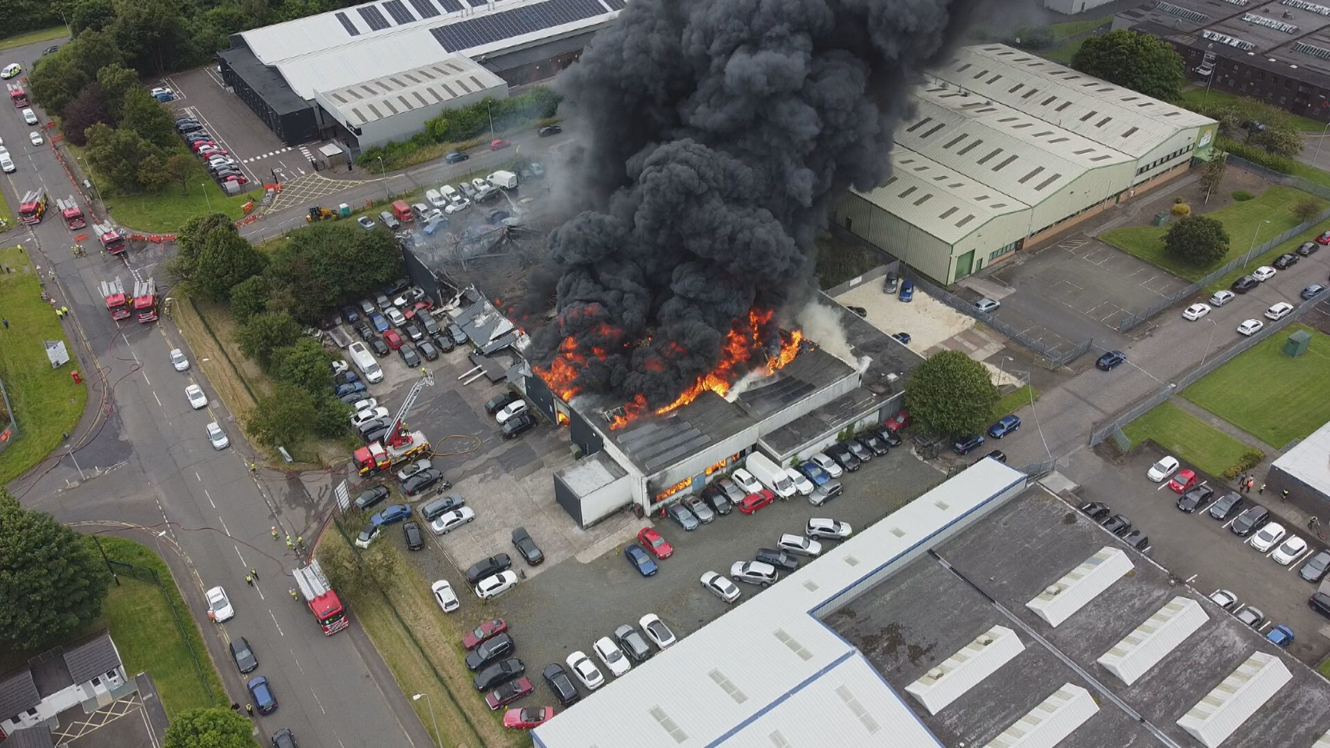 Blaze at Houston Industrial Estate. 