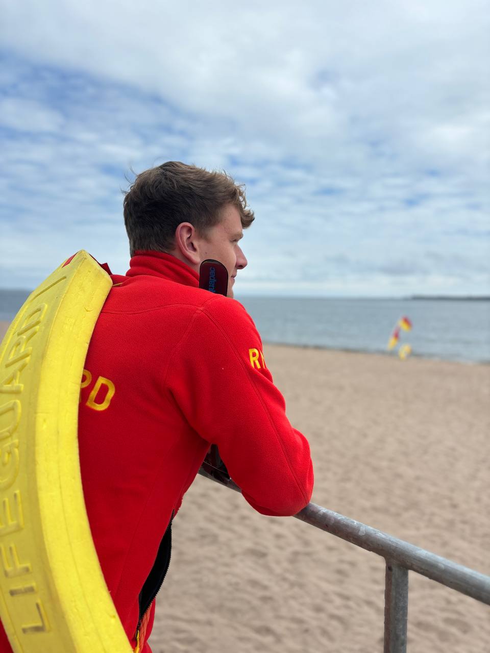 Callum McDonald, from Dundee, was off-duty when he went to the aid of two bodyboarders.