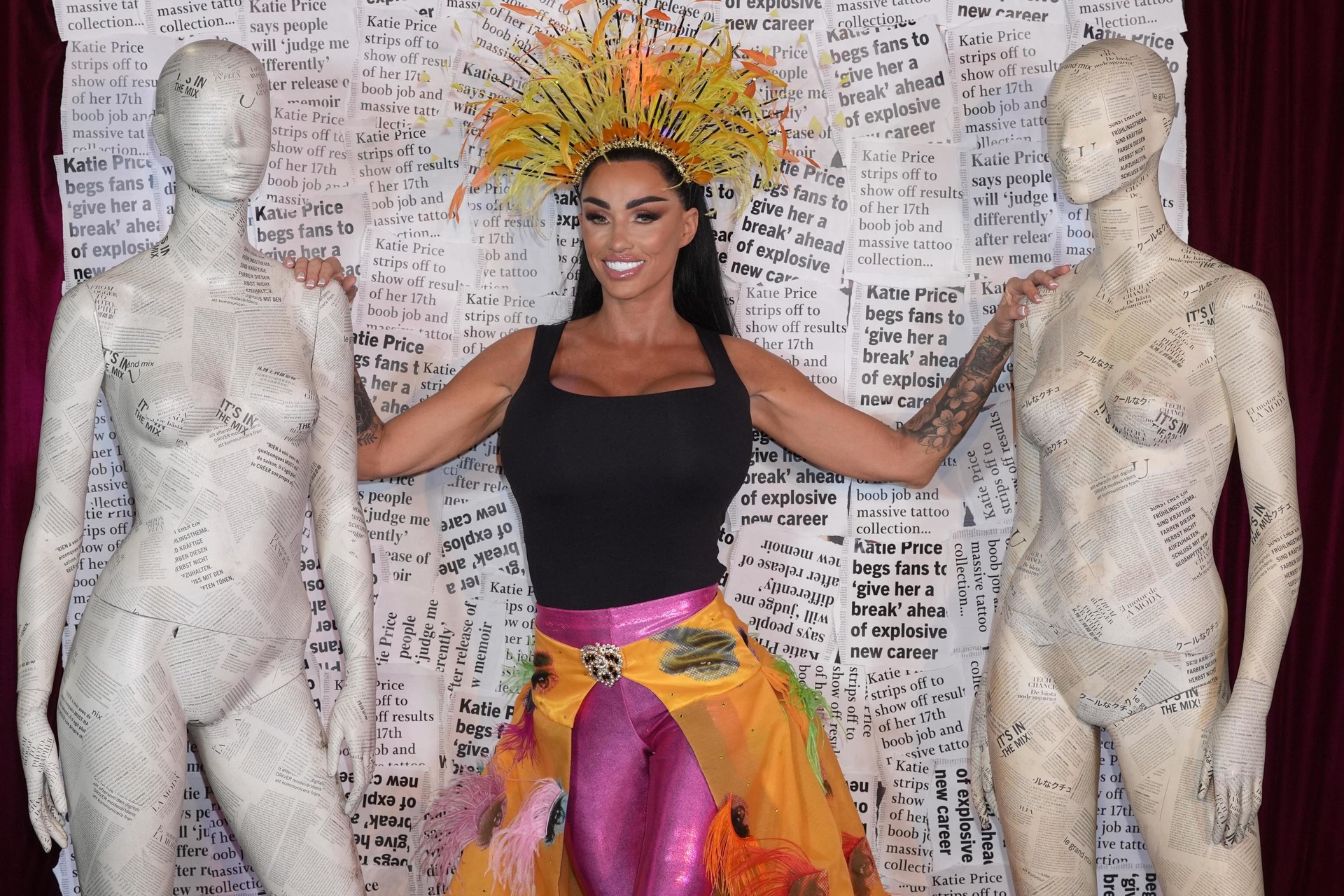 Katie Price during a photo call for her new memoir earlier this month (Ian West/PA).