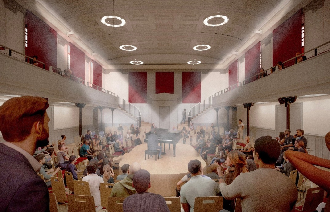 Artist impression of main performance space. 