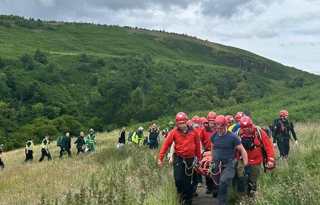 Walker in hospital after falling 25ft onto rocks at Campsie Glen waterfall