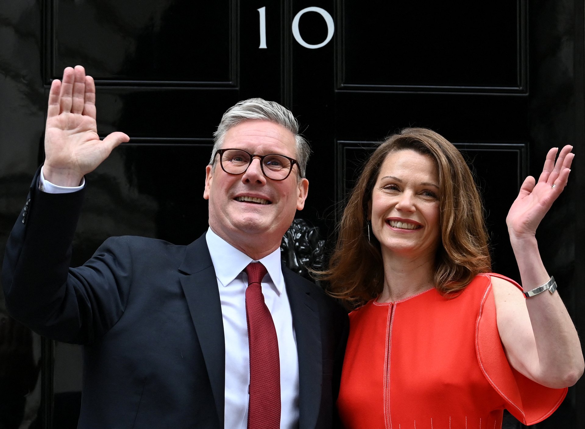  Prime Minister Keir Starmer and leader of the Labour Party, and his wife Victoria 