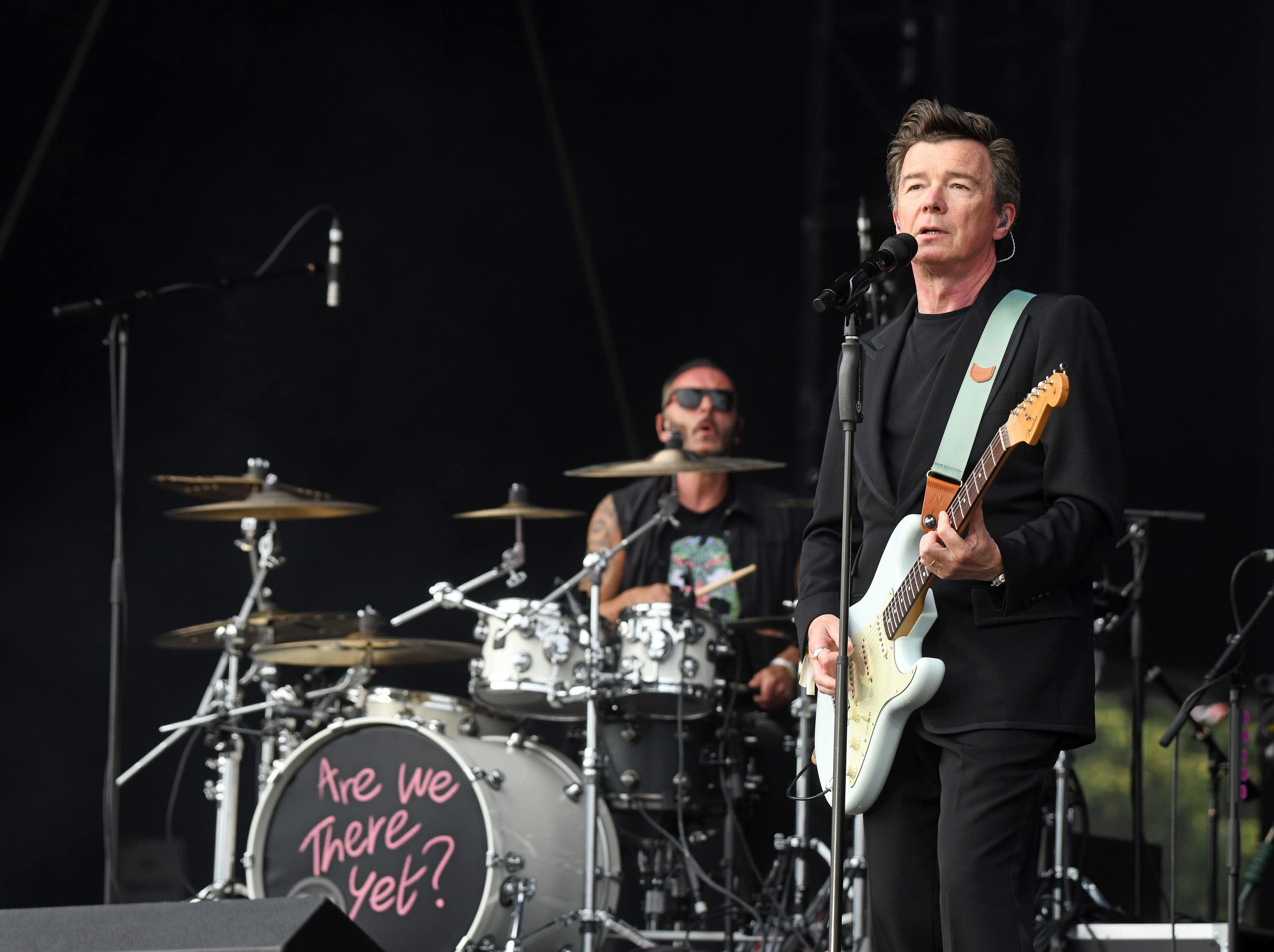 Rick Astley performing at the Trnsmt Festival (Michael Boyd/PA Wire). 