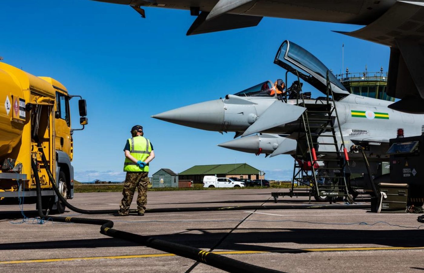 RAF aircraft using used cooking oil as fuel