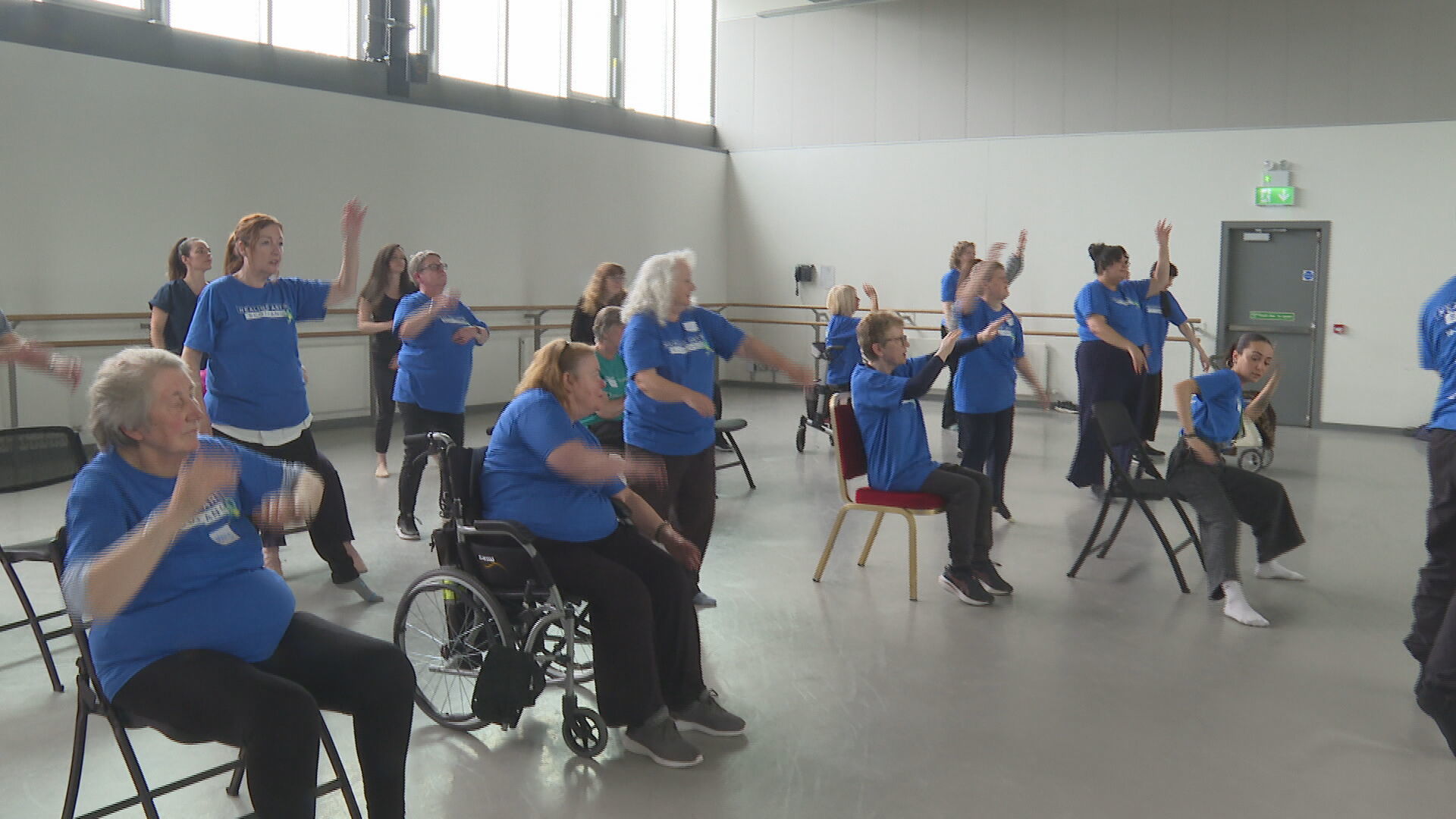 NHS workers have been taking part in dance classes in partnership programme with Scottish Ballet