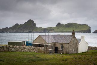 Storm repairs and conservation work on the historic St Kilda kirk begins