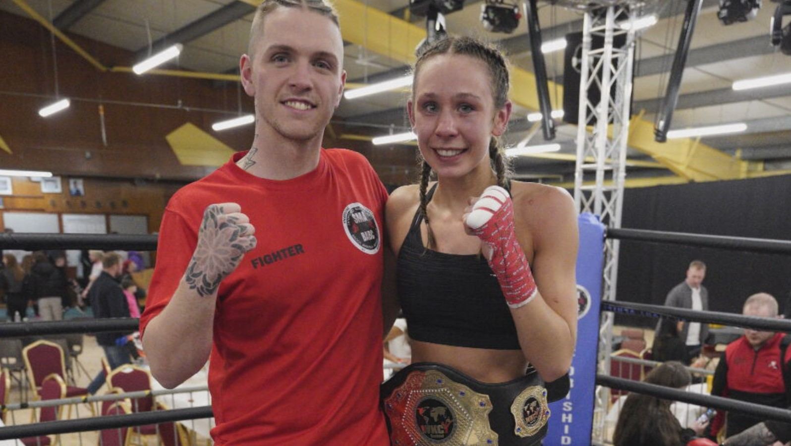 Eilidh with her coach Shane Weir