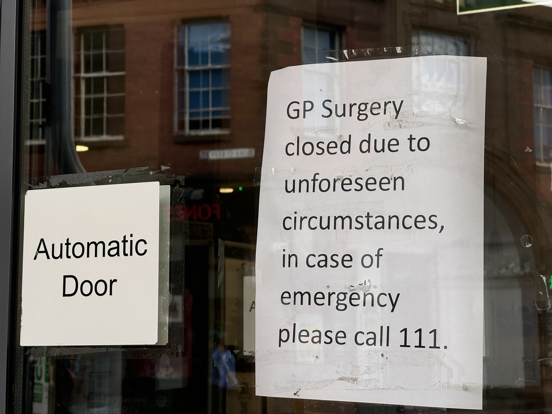 Leith Surgery, on Duke Street, said it had closed due to 'unforeseen circumstances' after a break-in on Monday morning.