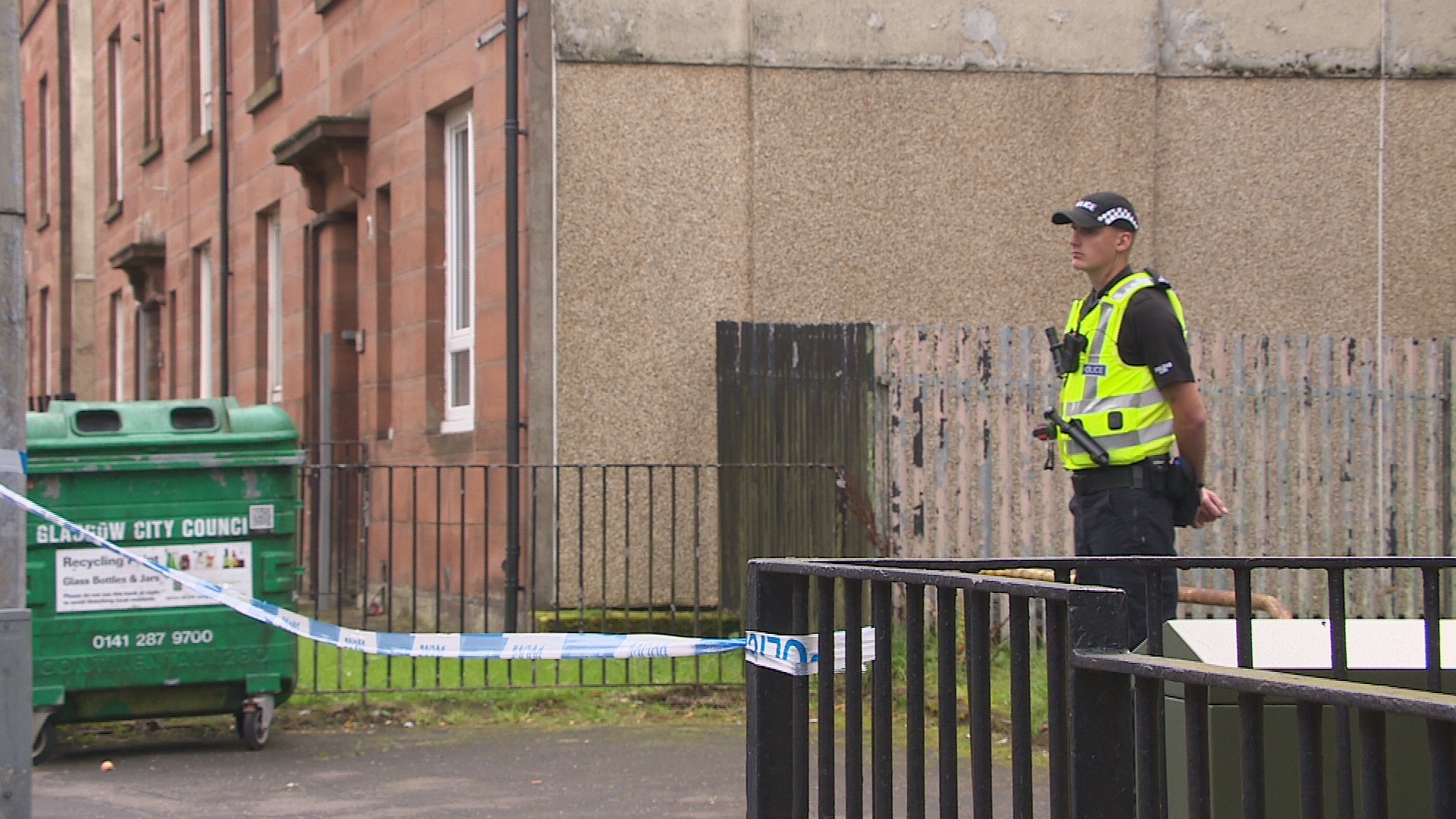 Brodie MacGregor, 23, was pronounced dead by emergency services who had been called to the property on Elmvale Street in the Springburn area of Glasgow at around 10.15am on Monday.