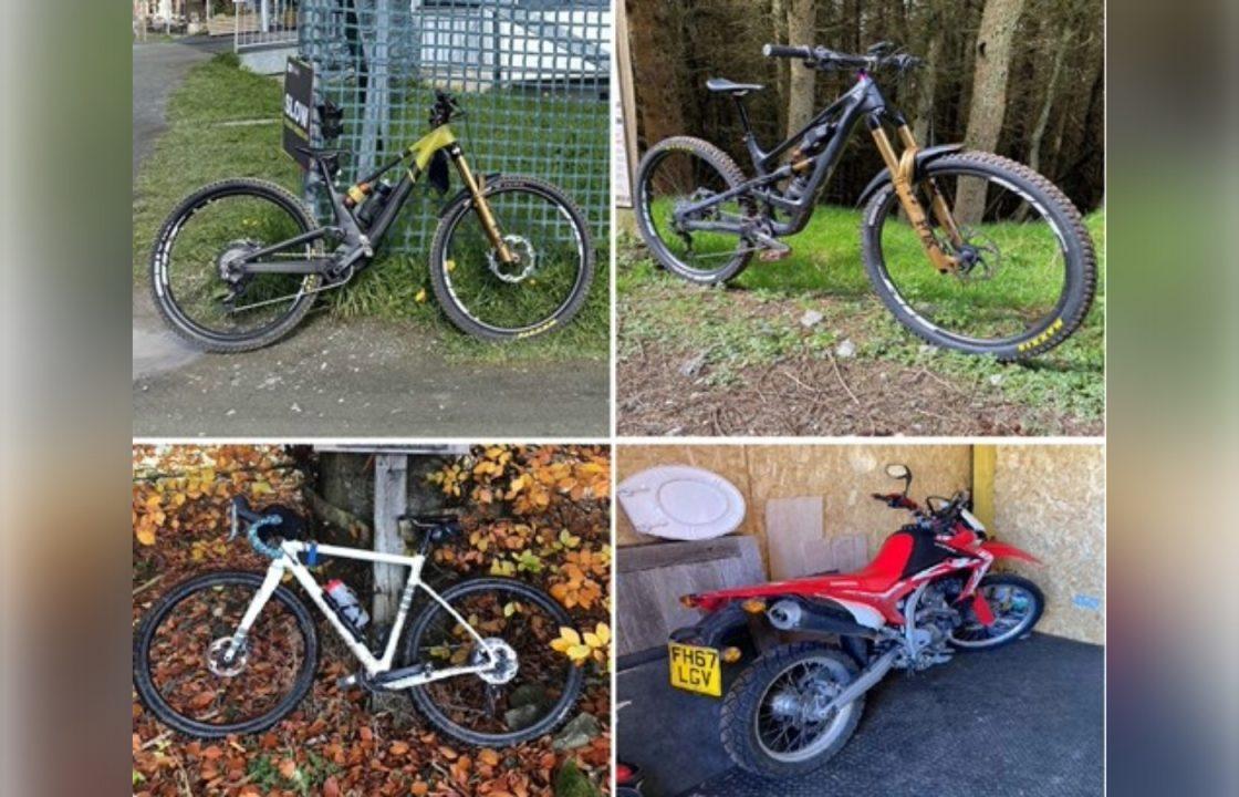 Motorbike among several bikes stolen from shipping container in Innerleithen