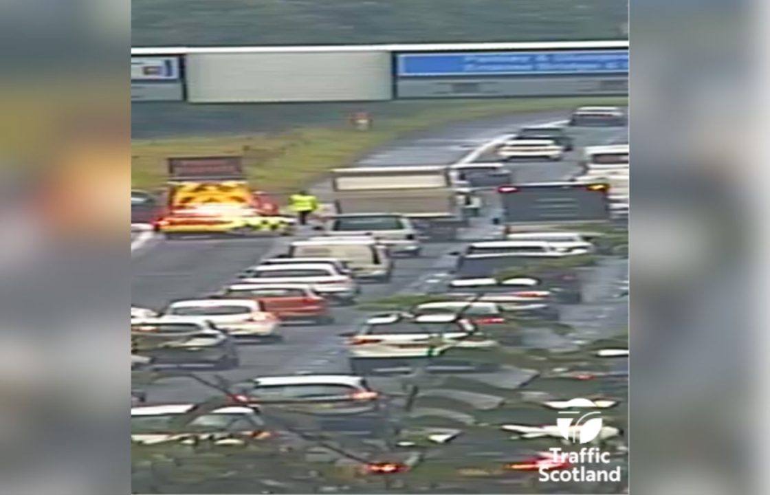 Rush hour disruption on M8 after debris falls on carriageway amid Met Office yellow weather warning